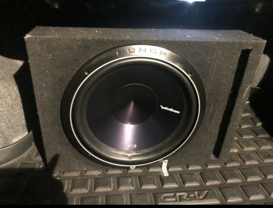 Fosgate P3 15" subwoofer with amp