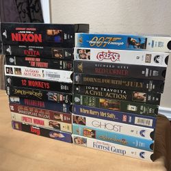 Lot of 20 Vintage 80’s 90’s VHS Tapes Mixed Bundle Hit Movies Action Comedy (B