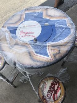 Old fashion Texas Rangers table set