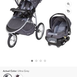 New in box Baby Trend Expedition Race Tec Jogger stroller and car seat 
