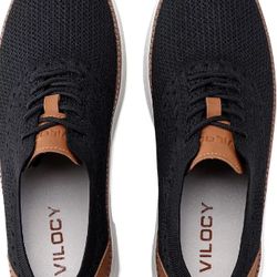 VILOCY Men's Mesh Dress Sneakers Oxfords Business Casual Shoes Size 12.5