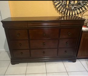 Dark Cherry Wood Dresser