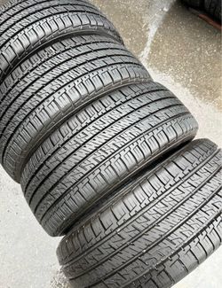 225/50/18 Goodyear vendo un set de llantas usadas excelente condiciones de vida las 4 ✅🤩I am selling a set of used tires, all 4 in excellent living c