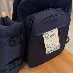 Wine Picnic Backpack $14 each