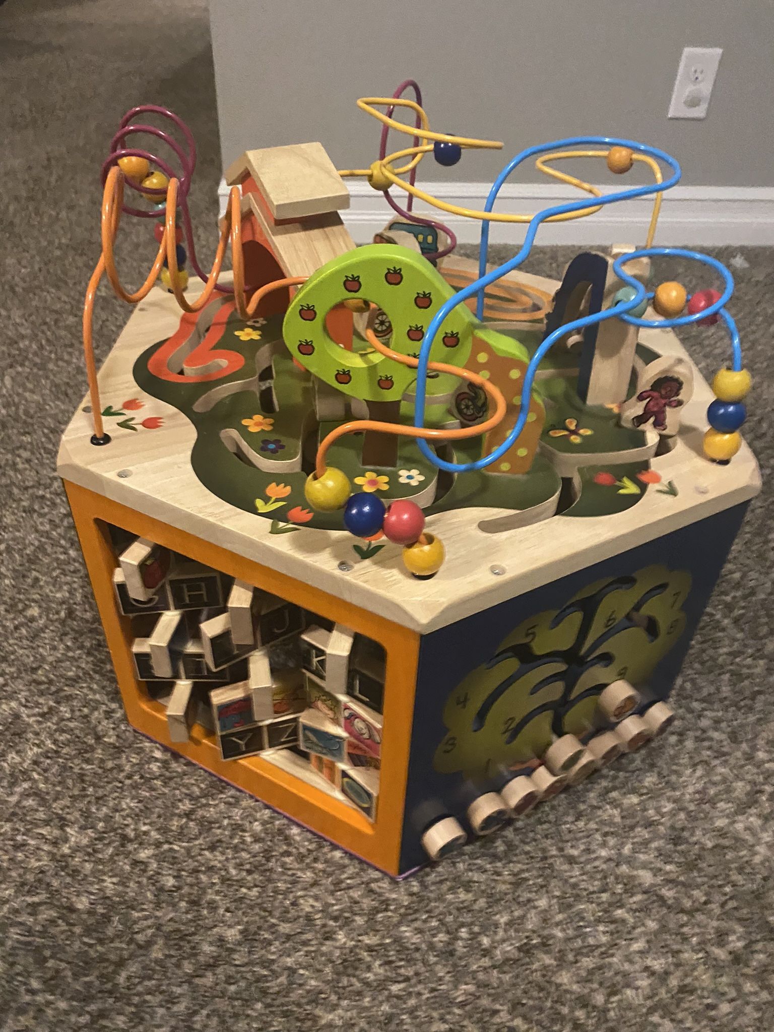 Children/Toddler’s Wooden Activity Cube