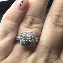 Engagement Ring and Wedding Band