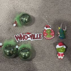 Grinch Ornaments (Set Of 7)