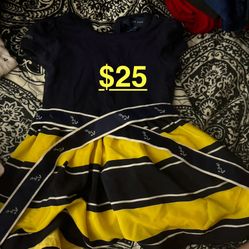 Ralph Lauren Baby Girl Anchor Dress. 