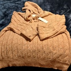 EVER.      KNITT HOODIE SWEATER