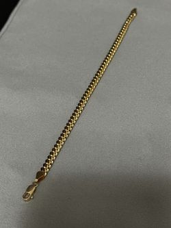 Gorgeous Solid 18K Gold Cuban Bracelet