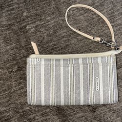 coach legacy weekend ticking striped wallet