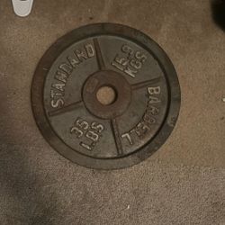 Weights. I Got 2  45 Plates. And 2.  35 Plates For 