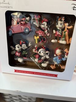 Hallmark Disney Mickey Mouse and Friends Christmas Ornaments, Set of 6