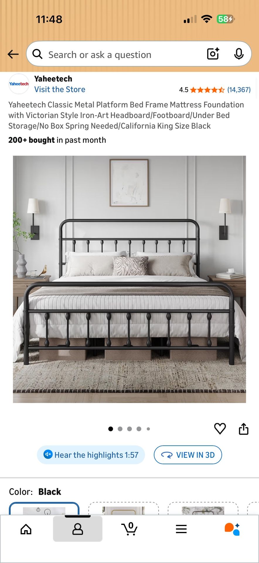 California king Bed Frame