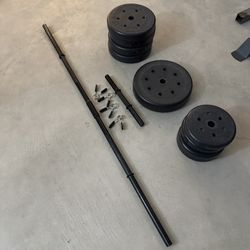 Weight & Bar Set