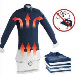 All in One Laundry Clothes Drying Rack System Garment Streamer,1400W, Ideal for Blouses, T-shirts, Sweaters, Jackets,Dries and Irons Clothes Automatic