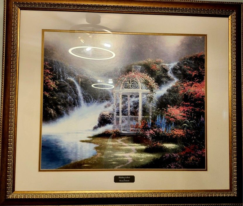 Thomas Kinkade - Hidden Arbor Limited Edition!!!! Size 31x35