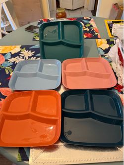 Portion Control Divided plate trays set of 5