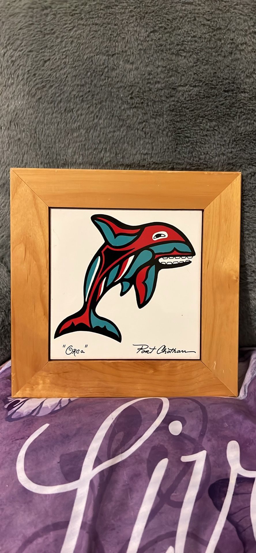 Ceramic Tile Native Art Print