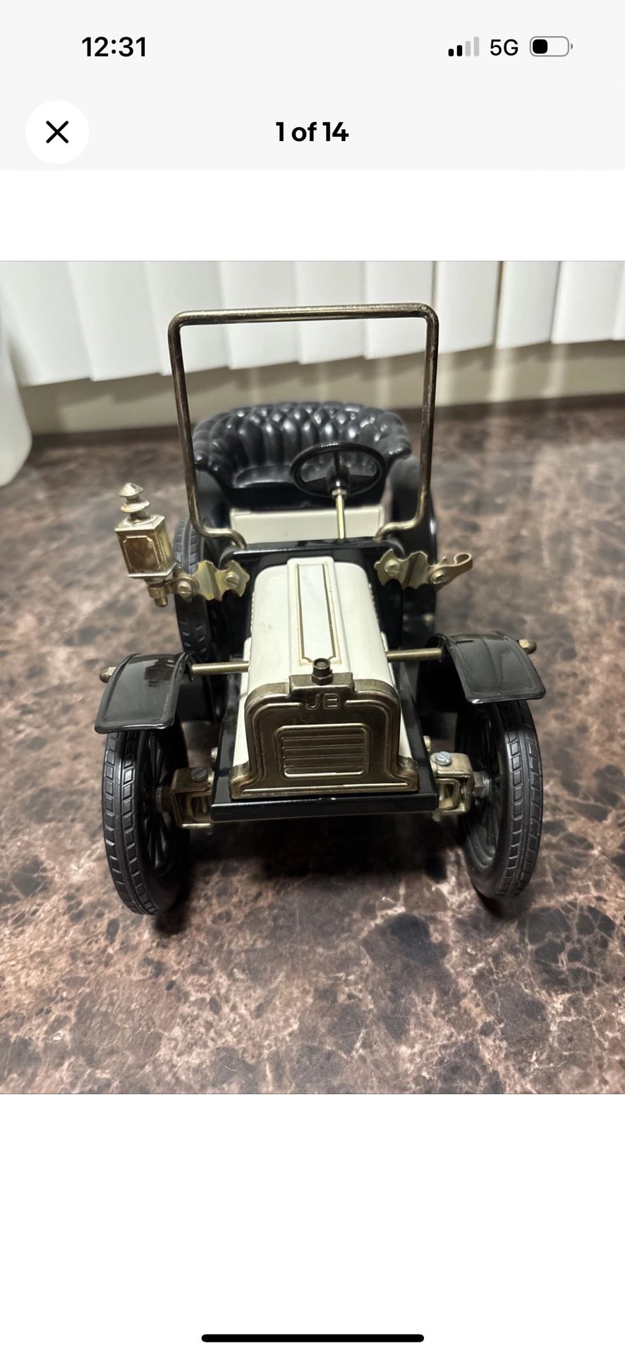 VINTAGE GEORGE CARETTE JAN BLENKEN MAXITOY PRESSED STEEL FORD MODEL T ROADSTER