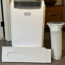 A/C Unit BLACK+DECKER 10,000 BTU Portable Air Conditioner for Rooms up to 450 Sq. with Re