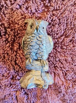 Vintage Pewter Owl Figurine