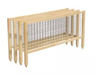 New in Box CritterGuard 45 in. L Cedar Garden Fence (4-Pack)