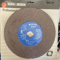 (3) 8” Black & Decker Abrasive Saw Blade