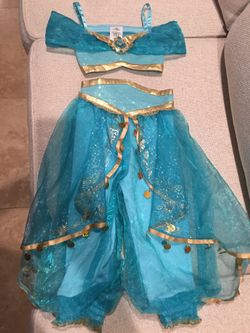 Halloween Costume Girls Princess Tiana, Cinderella & Jazmin Size 3 & 4