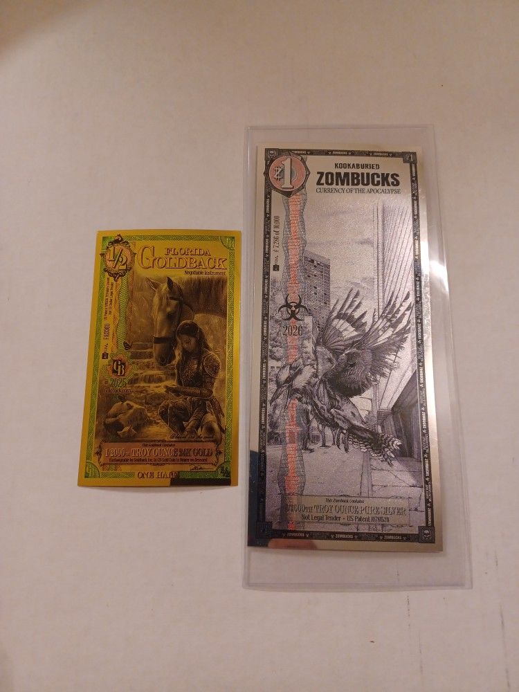 Kookaburied Zombucks And Florida Goldback