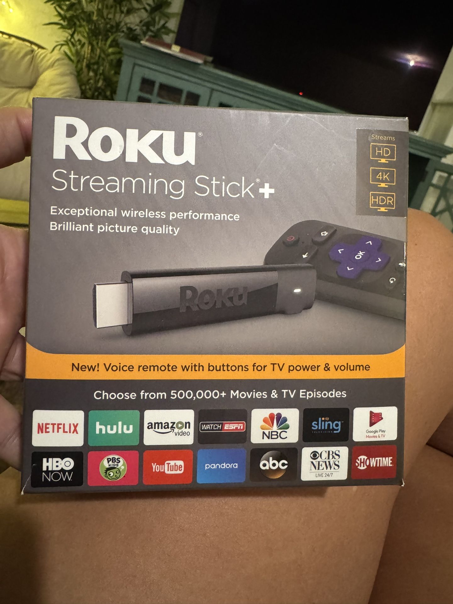 Roku Streaming Stick + 4K HD New Open Box
