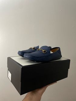 Men’s blue Gucci loafers size 9.5