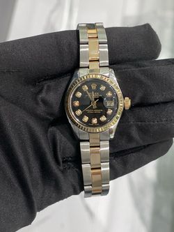 Womens Rolex Two Tone 26mm Black