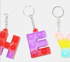 Alphabet Push Pop Keychain - Z