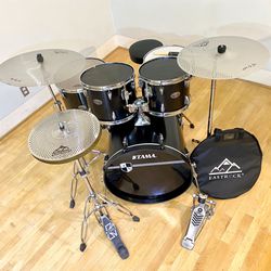 Tama Imperialstar Complete Adult Drum Set new quiet cymbals Yamaha pedal Tama hihat new throne 22 12 13 16” $450 Cash In Ontario 91762