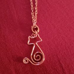 Kitty Pendant On Chain