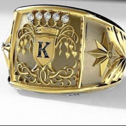 *NEW ARRIVAL* *K* Wedding Band Ring Sizes  11/12 *See My Other 800 items*