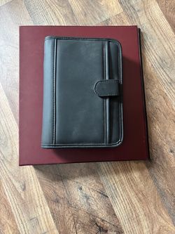 5x7 Soft Black Leather Organizer