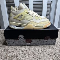 Off-White x Wmns Air Jordan 4 Retro SP Sail