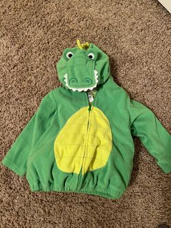 Carter's Baby Dinosaur Halloween Costume Fleece Zip-Up Hoodie 24M