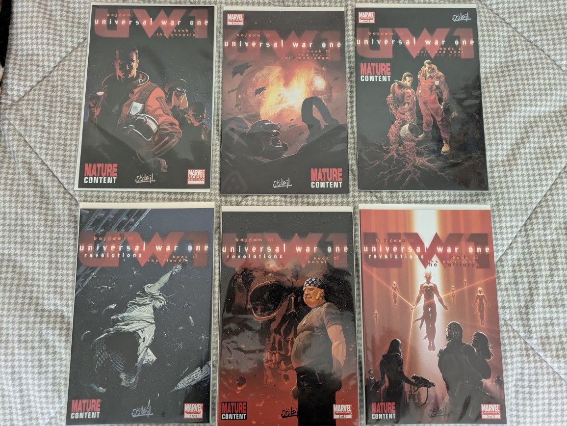 Marvel Comics: Universal War 1 & Universal War 1: Revelations Complete Run