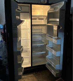 GE Profile Black Side-by-Side Refrigerator