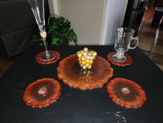 Tray And Coaster Set