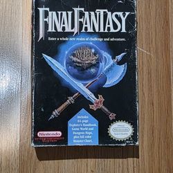 Final Fantasy NES Game In Box