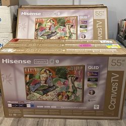 Hisense Canvas TV Television Google 65 Inch And 55 