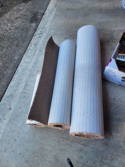 3 rolls of carpet remnants