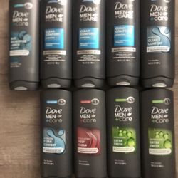 Lot of 9 Dove men care body wash