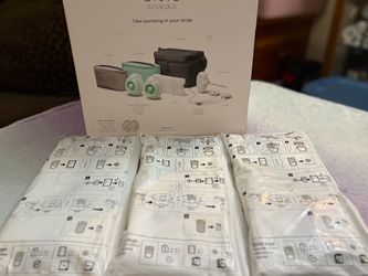 Elvie Stride Plus Breast Pump with Milk Storage Bags