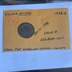 1943 S Silver Nickel