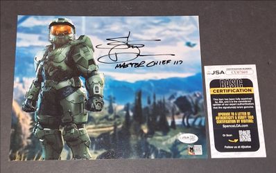 🔥Steve Downes Signed Autographed 8x10 Halo Master Chief JSA COA🔥